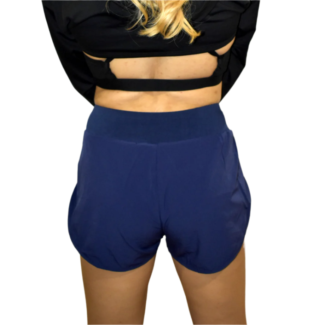 gemini shorts blue backshots