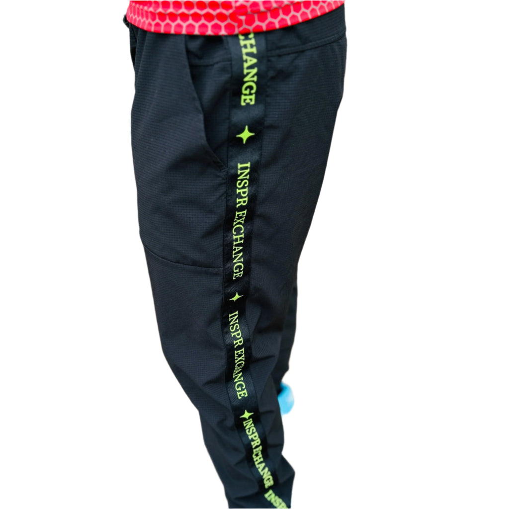 male asian model wearing inspr exchange next level joggers sweat wicking and breathable for the relentless